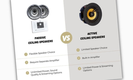 Active vs Passive Ceiling Speakers: What's The Best?