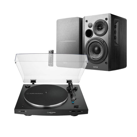 Edifier R1280DB + Audio-Technica AT-LP3XBT Turntable with Bluetooth Speakers - K&B Audio