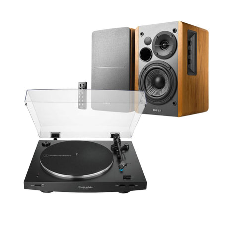 Edifier R1280DB + Audio-Technica AT-LP3XBT Turntable with Bluetooth Speakers