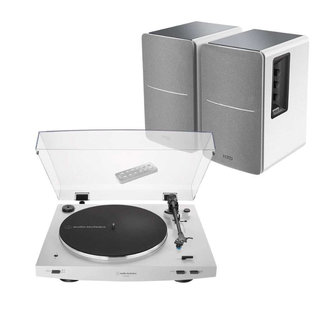 Audio-Technica LP3XBT Automatic Bluetooth Turntable + Edifier R1280DB Active Bluetooth Speakers - K&B Audio