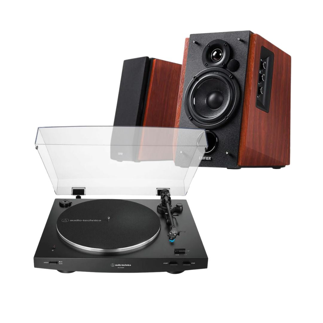 Audio-Technica LP3XBT Turntable + Edifier R1700BT Active Bluetooth Speakers - K&B Audio