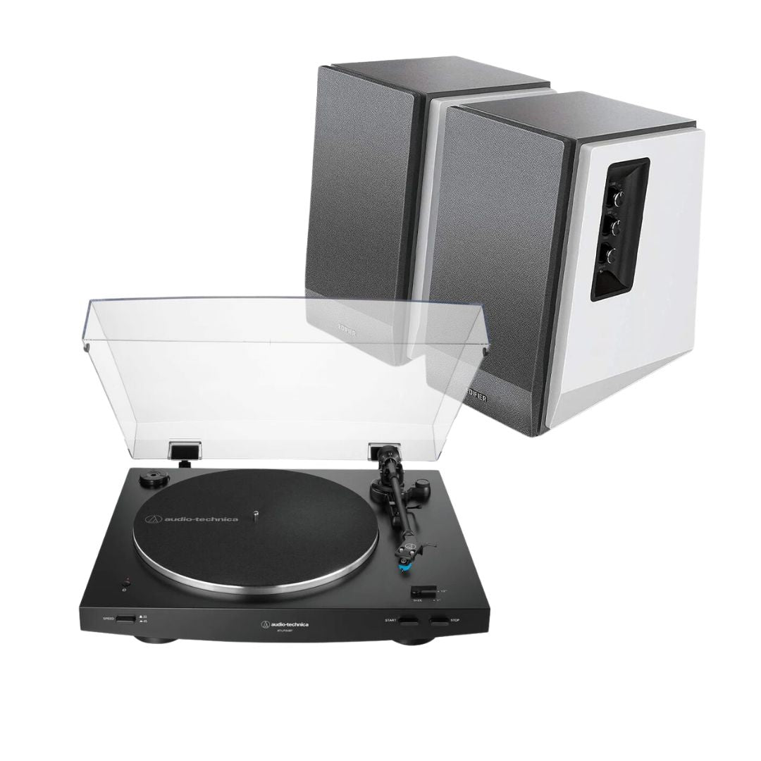Audio-Technica LP3XBT Turntable + Edifier R1700BT Active Bluetooth Speakers - K&B Audio