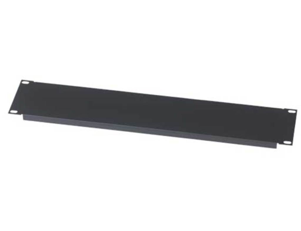 2U Steel Flat Blanking panel - Flanged Design