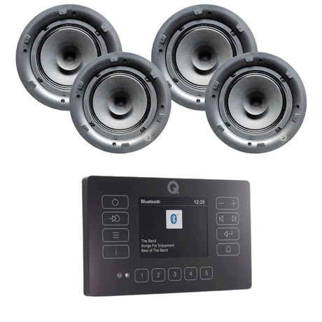 Q Acoustics E120 6.5" Bluetooth Ceiling Speaker System with DAB/FM Radio - K&B Audio