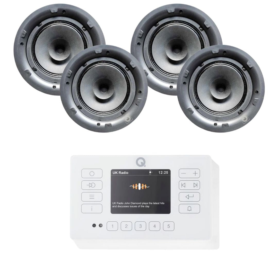Q Acoustics E120 6.5" Bluetooth Ceiling Speaker System with DAB/FM Radio - K&B Audio