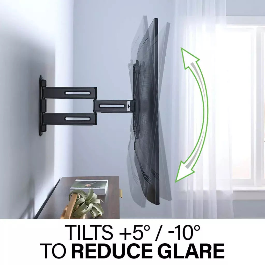 SANUS Advanced Full-Motion 4D® + Shift™ TV Wall Mount for TVs 32"-65"