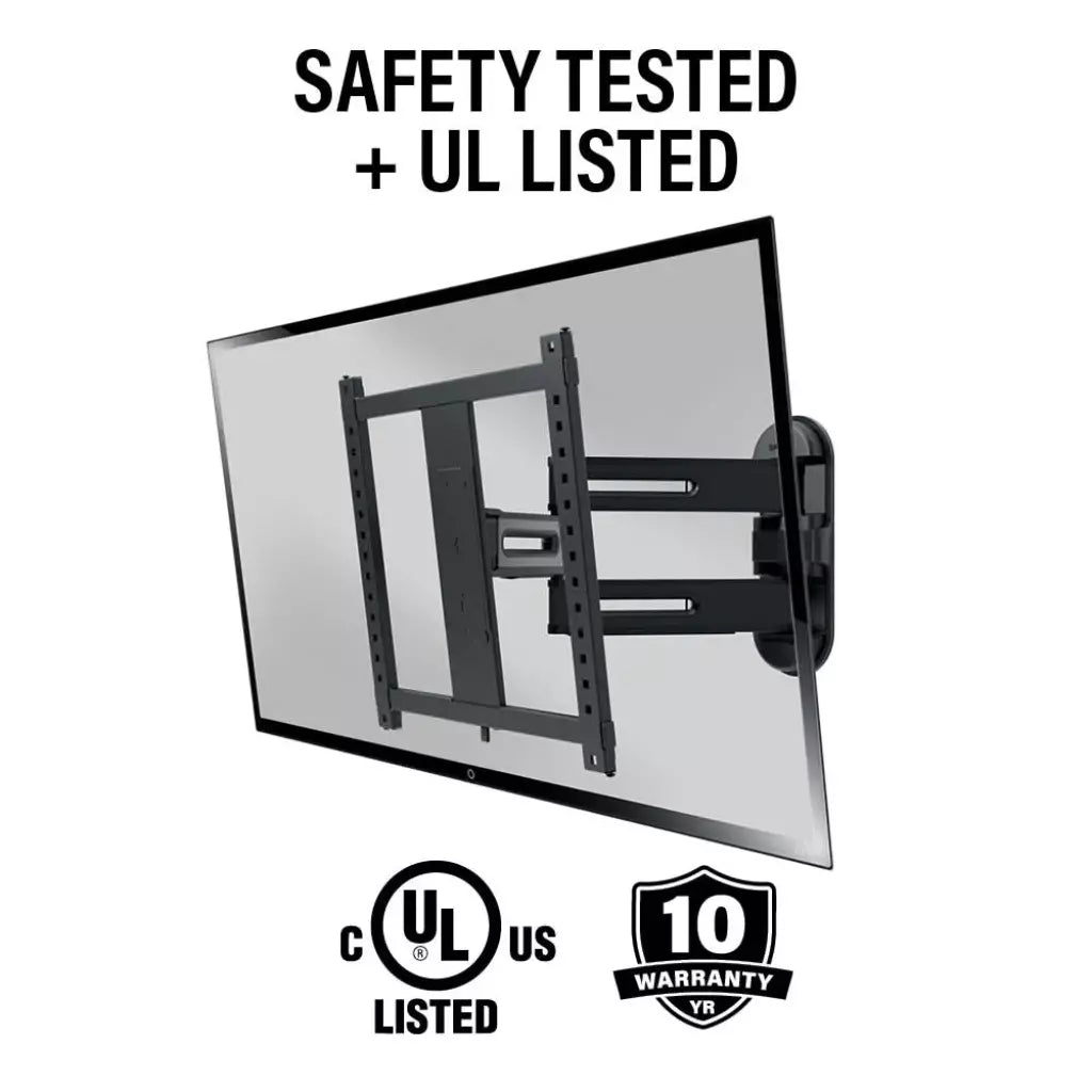 SANUS Advanced Full-Motion 4D® + Shift™ TV Wall Mount for TVs 32"-65"