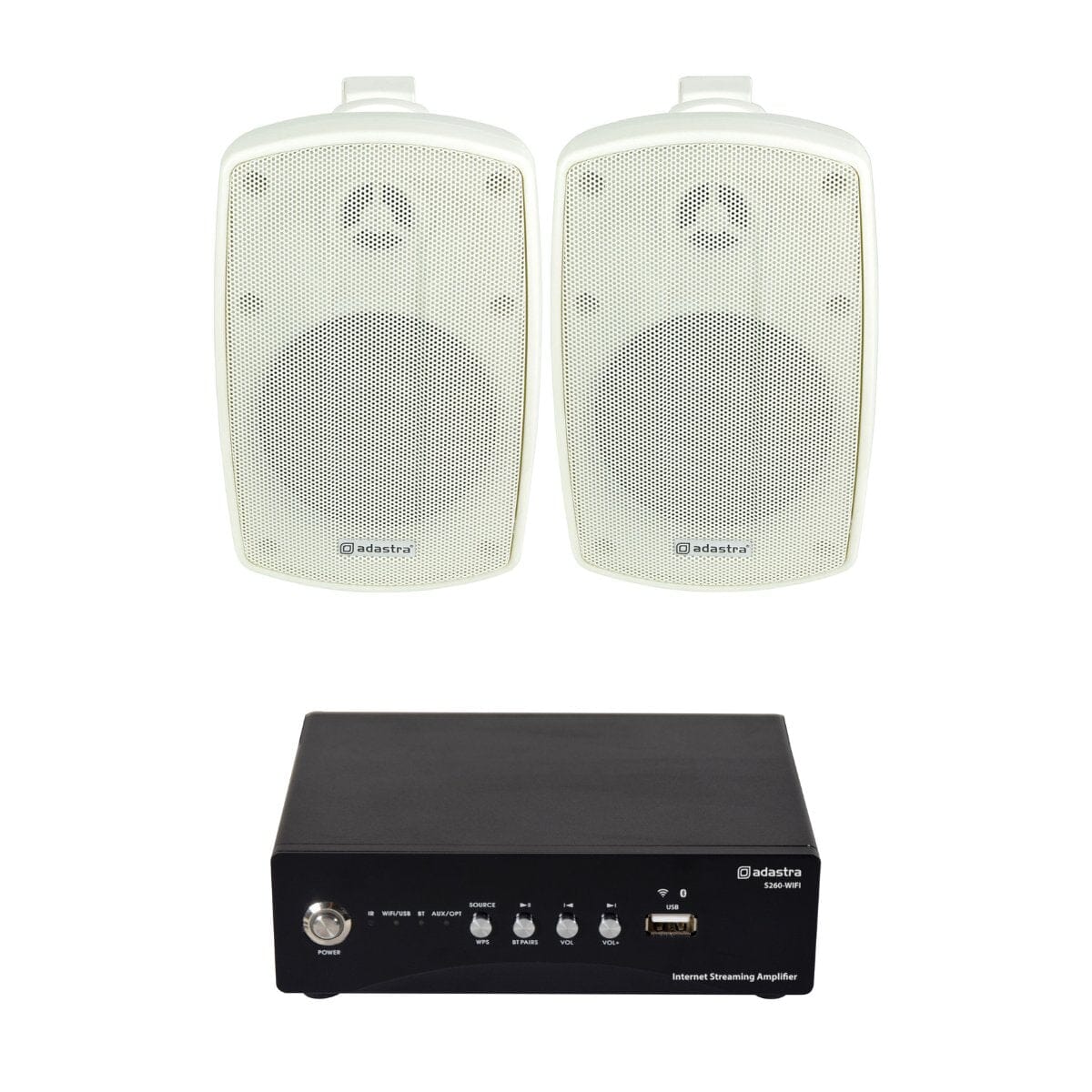 Adastra S260 Wi-Fi & Bluetooth 4" Outdoor Speaker System - K&B Audio