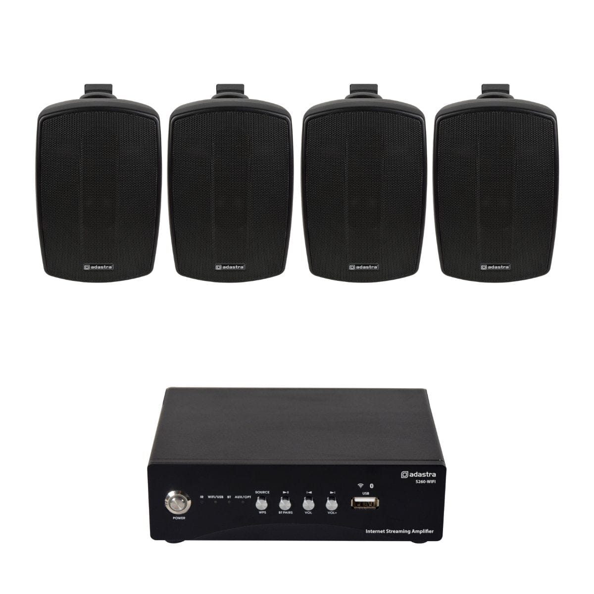 Adastra S260 Wi-Fi & Bluetooth 4" Outdoor Speaker System - K&B Audio