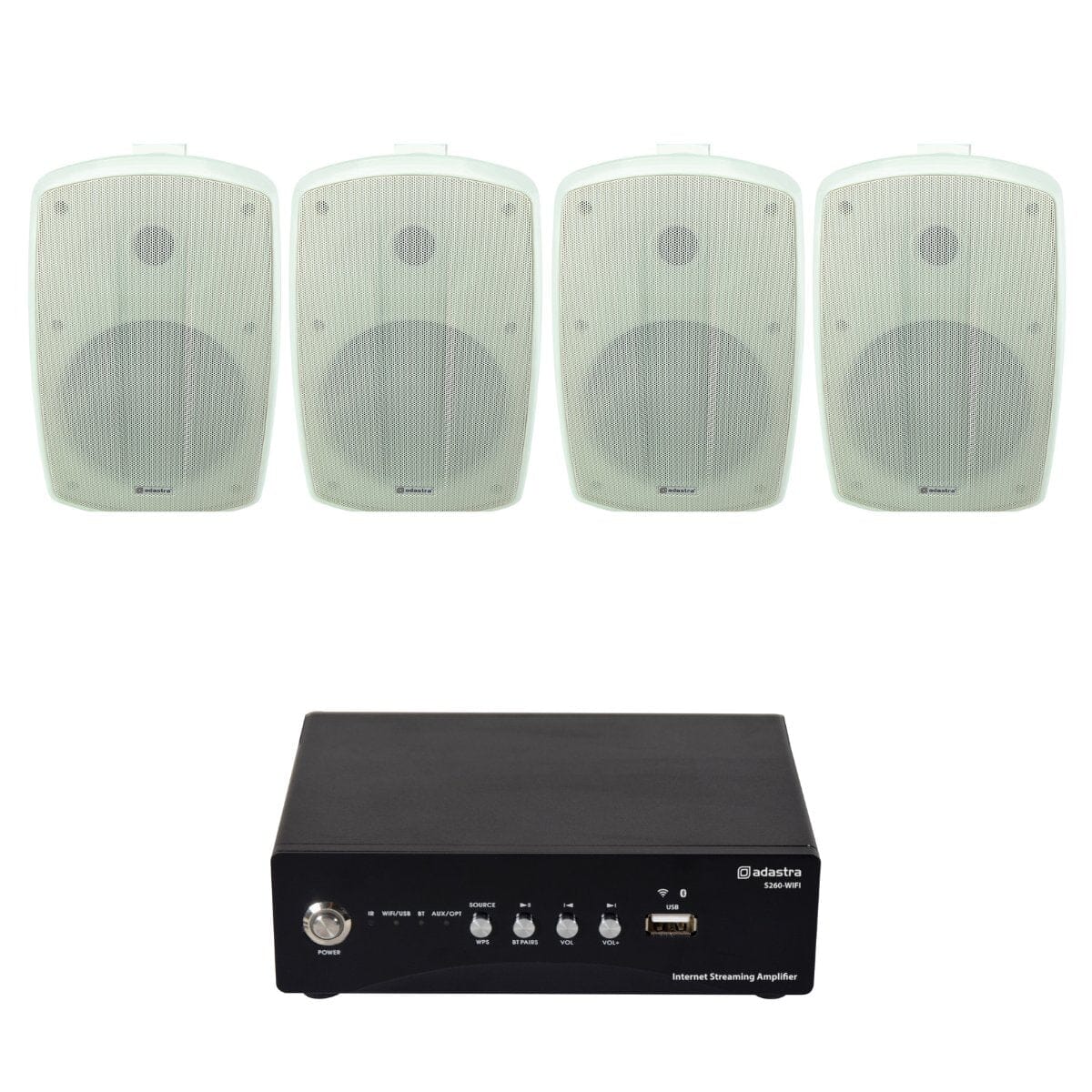 Adastra S260 Wi-Fi & Bluetooth 6.5" Outdoor Speaker System - K&B Audio