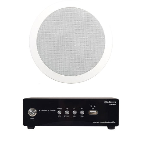 Adastra S260 WiFi & Bluetooth 6.5" Bathroom Ceiling Speaker System - K&B Audio