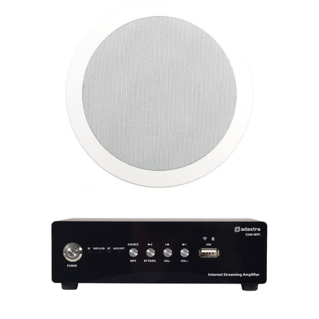Adastra S260 Wi-Fi & Bluetooth 6.5" Bathroom Ceiling Speaker System - K&B Audio