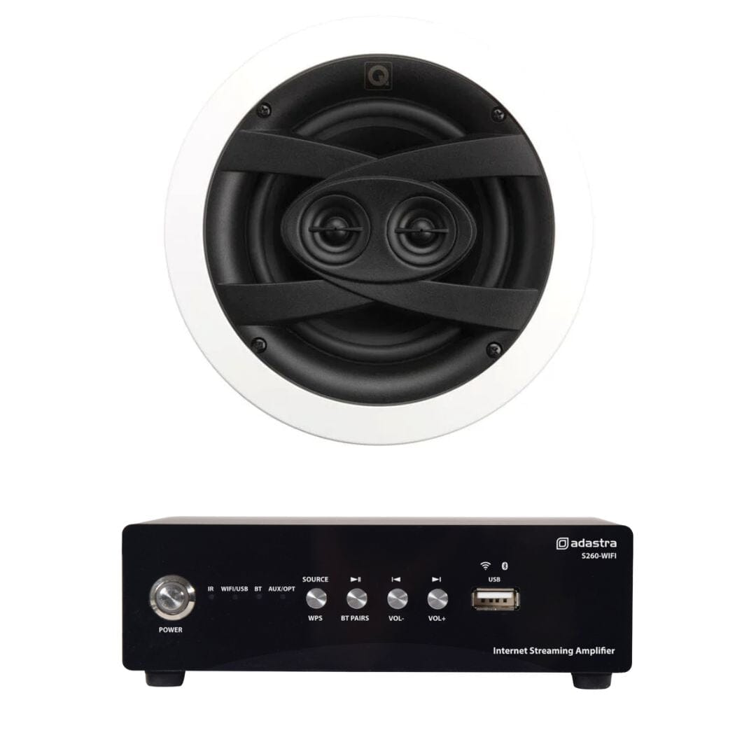 Adastra S260 Wi-Fi & Bluetooth 6.5" Bathroom Ceiling Speaker System - K&B Audio