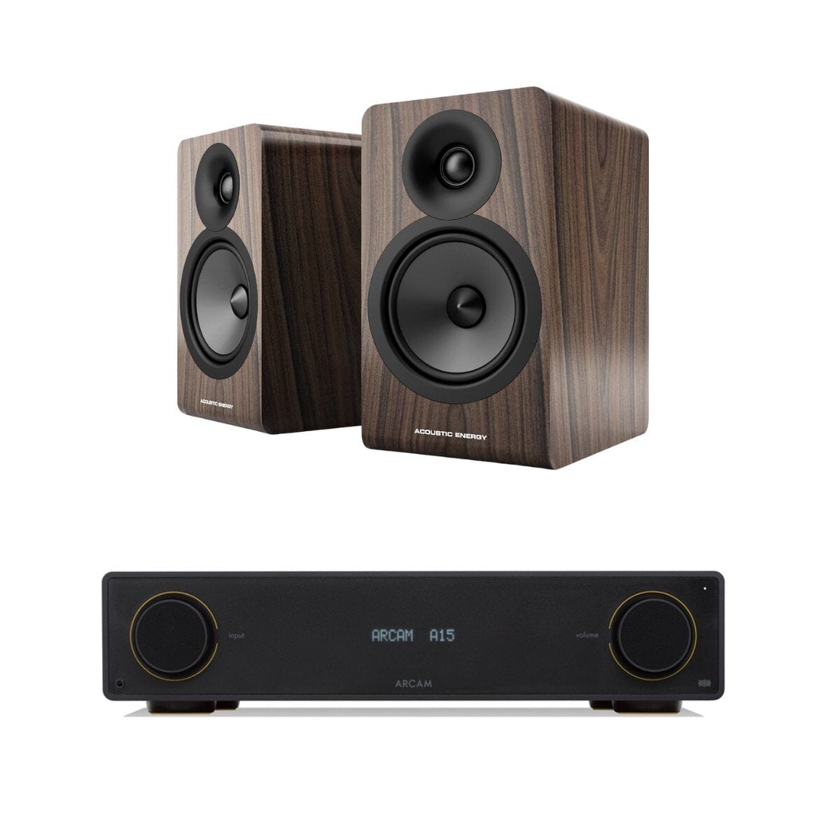 Arcam Radia Amplifier + Acoustic Energy AE100² Bookshelf Speakers - K&B Audio