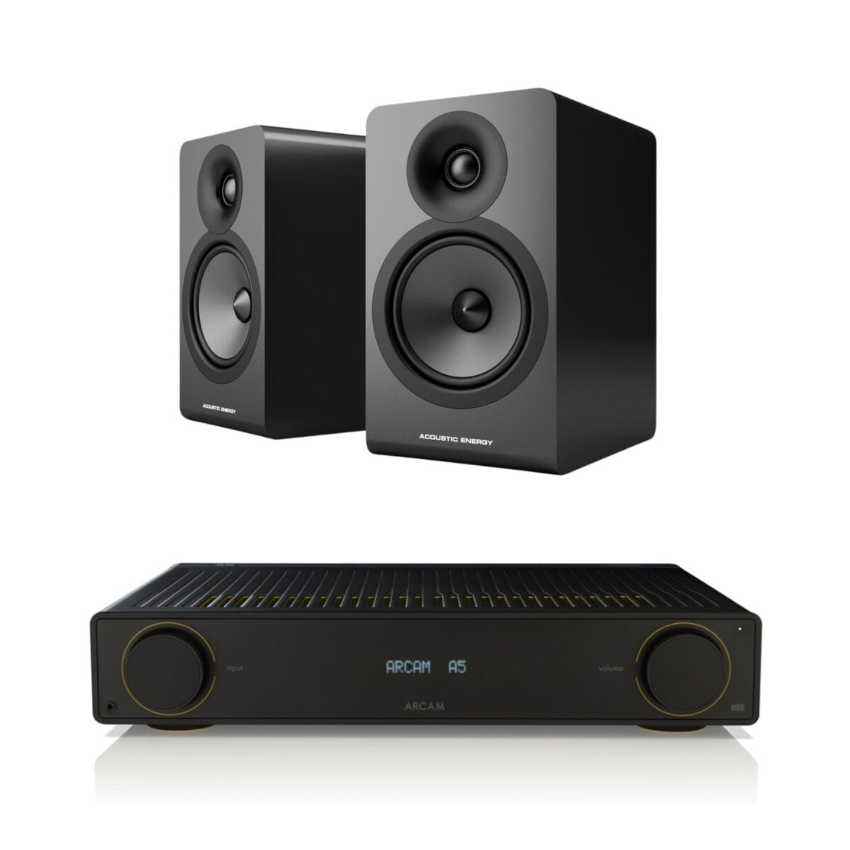 Arcam Radia Amplifier + Acoustic Energy AE100² Bookshelf Speakers - K&B Audio