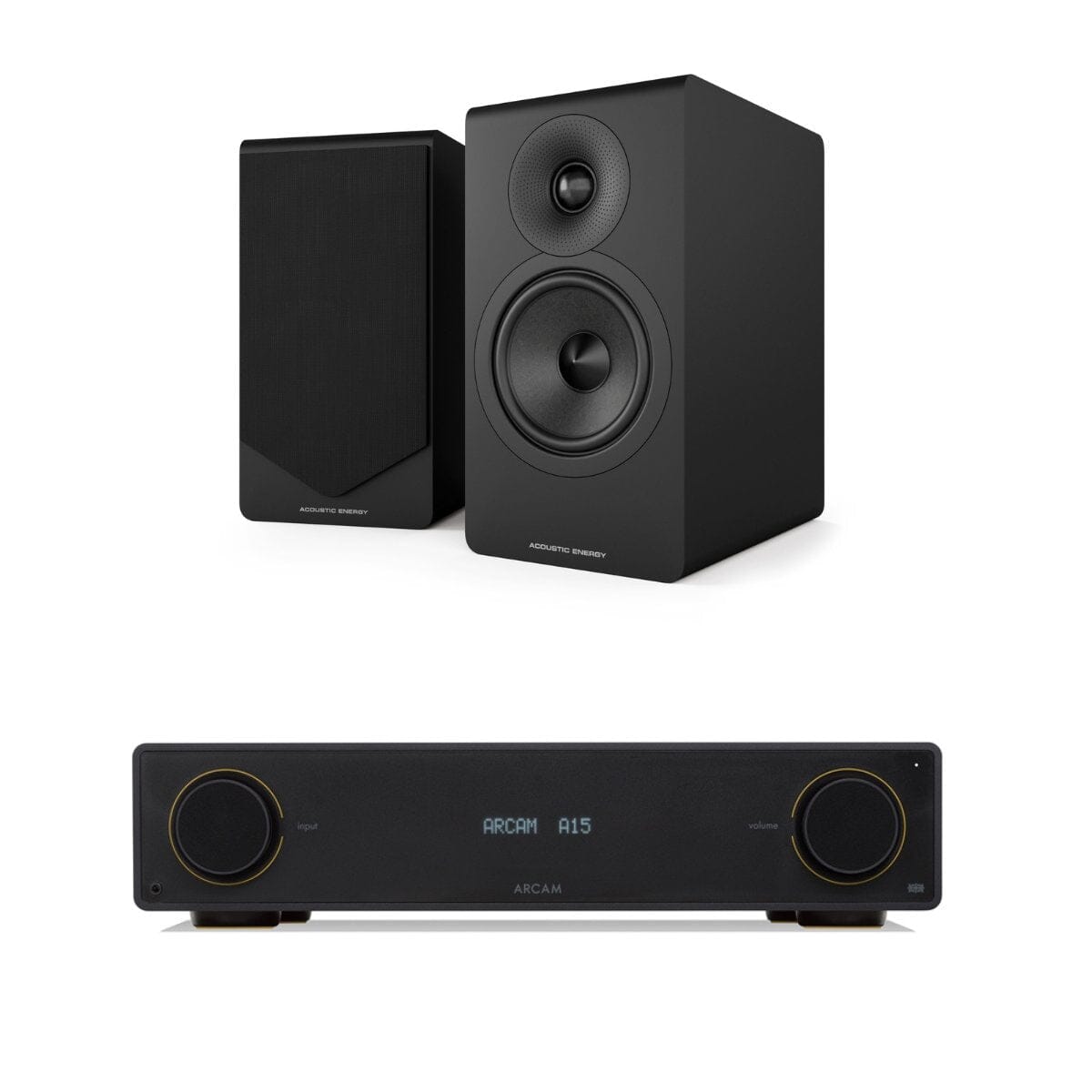 Arcam Radia Amplifier + Acoustic Energy AE300² Bookshelf Speakers - K&B Audio