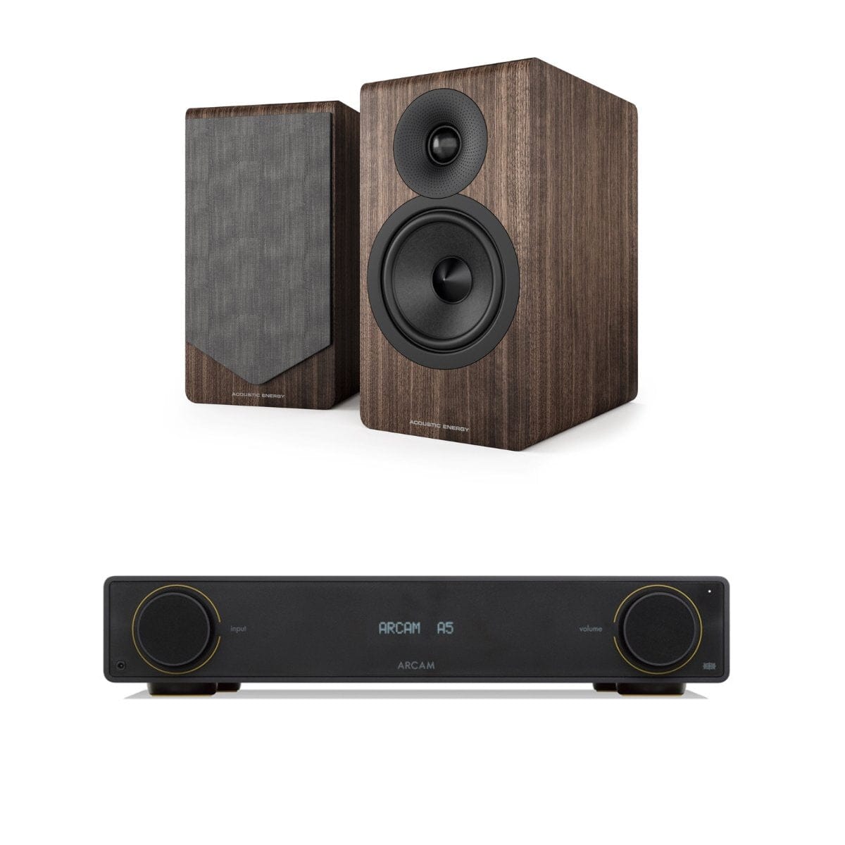 Arcam Radia Amplifier + Acoustic Energy AE300² Bookshelf Speakers - K&B Audio