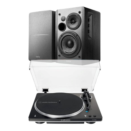 Audio-Technica LP70XBT Bluetooth Turntable + Edifier R1280DB Active Bookshelf Speakers - K&B Audio