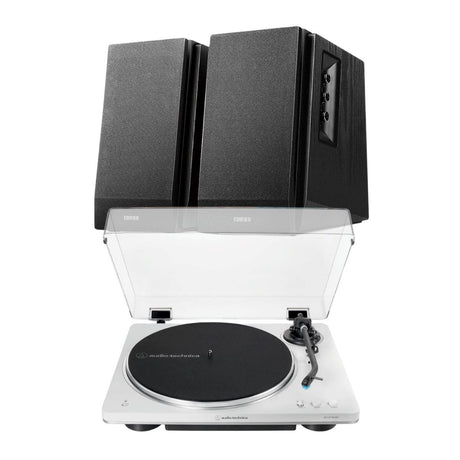 Audio-Technica LP70XBT Bluetooth Turntable + Edifier R1700BT Active Bookshelf Speakers - K&B Audio