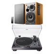Audio-Technica LP120XBT-USB Bluetooth Turntable + Edifier R1280DB Active Bluetooth Speakers - K&B Audio