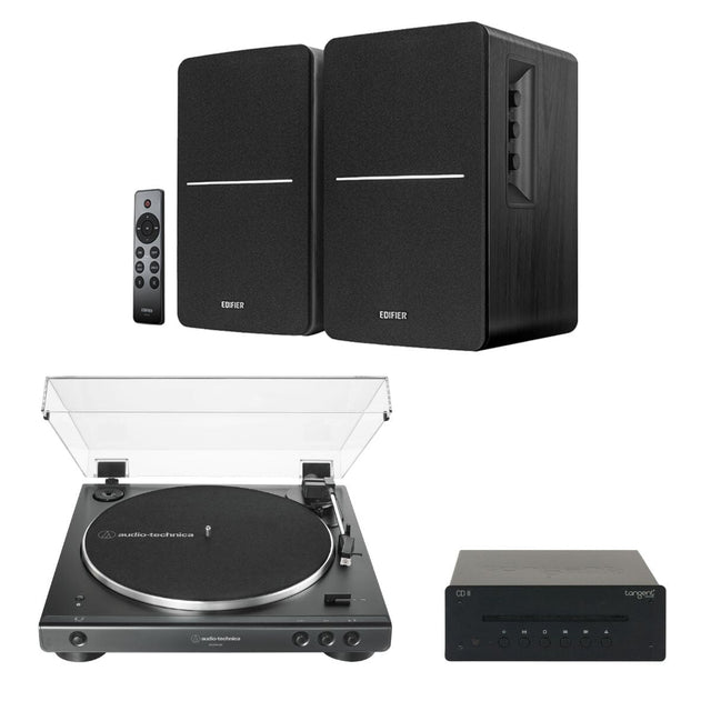 Audio-Technica LP60XBT + Edifier R1280DBs + Tangent CD II Turntable, Speakers & CD Player - K&B Audio