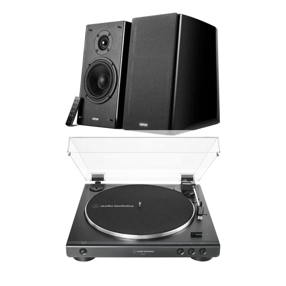 Audio-Technica LP60X + Edifier R2000DB 120W Active Bookshelf Speakers - K&B Audio