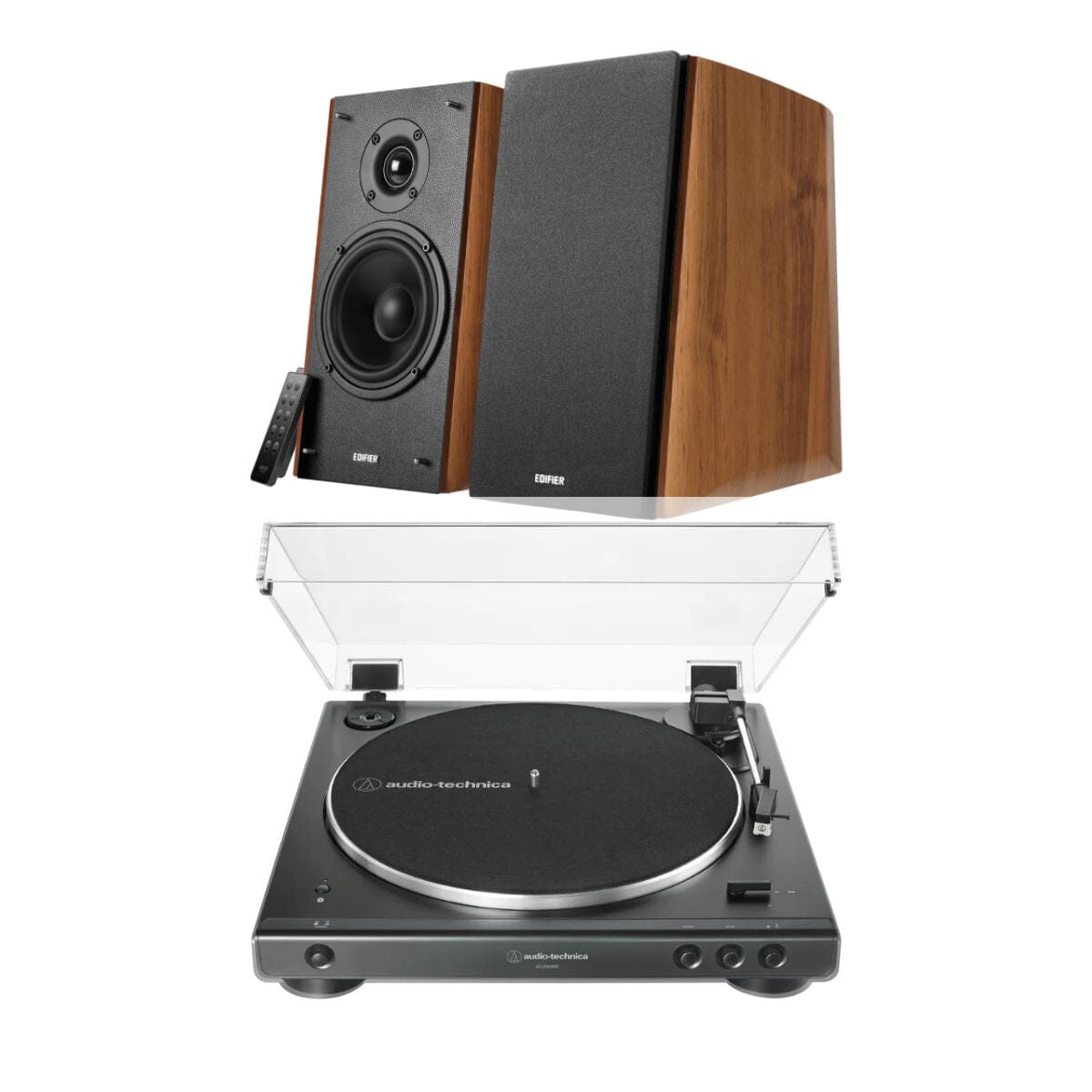 Audio-Technica LP60X + Edifier R2000DB 120W Active Bookshelf Speakers - K&B Audio