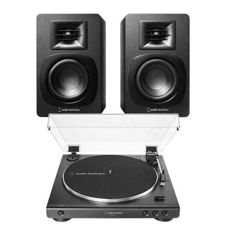 Audio-Technica LP60X + SP3X Active Bluetooth Speakers - K&B Audio