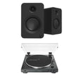 Audio-Technica LP60XBT Bluetooth Turntable + Kanto REN 200W Active Bookshelf Speakers Turntable Bundles Kanto / Audio-Technica Black