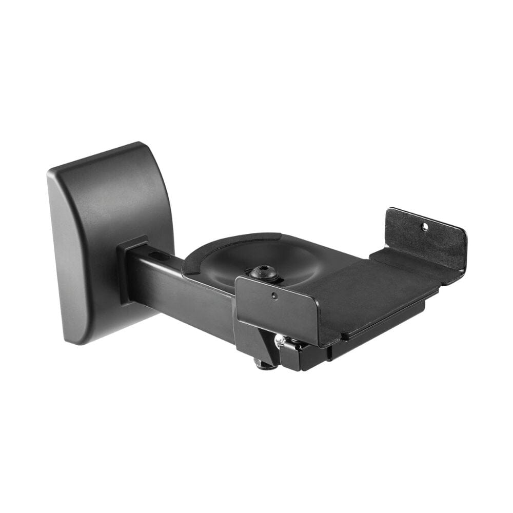 AV Link Universal Wall Mount For Bookshelf Speakers - Black (Each) - K&B Audio