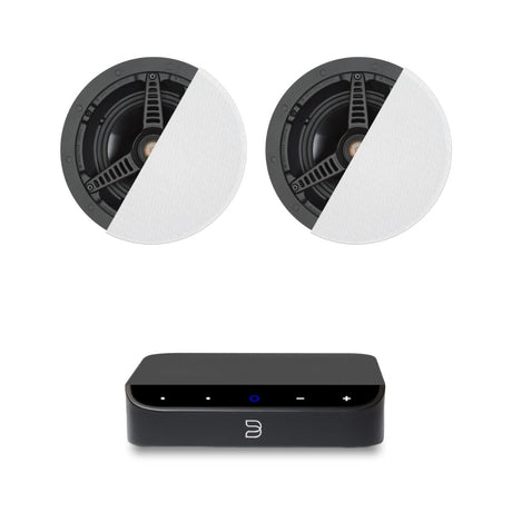 Bluesound Powernode Edge + Monitor Audio C165 6.5" Ceiling Speakers - K&B Audio