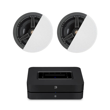 Bluesound Powernode + Monitor Audio C165 6.5" Ceiling Speakers - K&B Audio