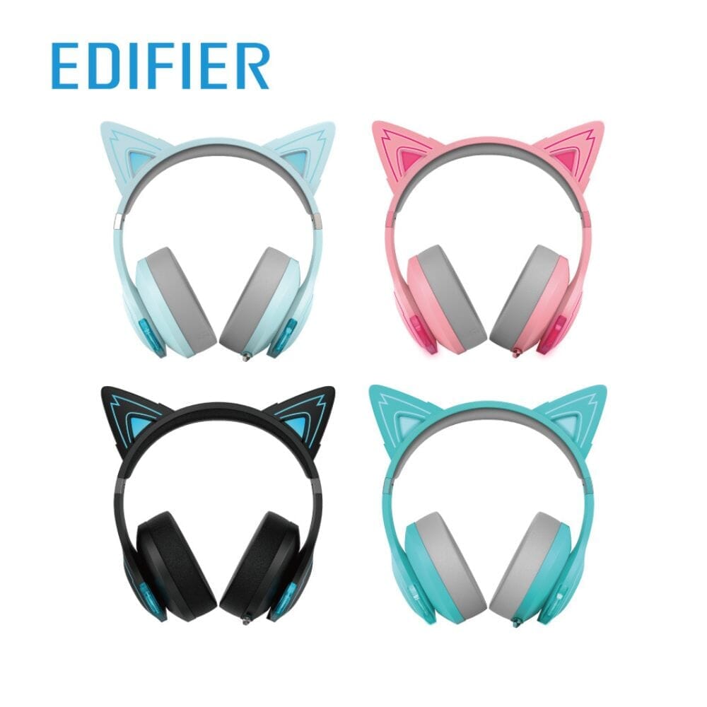 Edifier HECATE G5 BT CAT Wireless Low Latency Gaming Headset with Cat Ears - K&B Audio