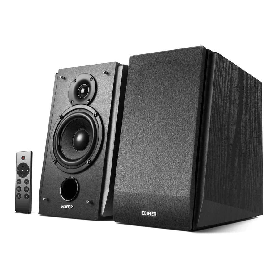 Edifier R1855DB Active Bookshelf Speakers + WiiM Mini Music Streamer - K&B Audio
