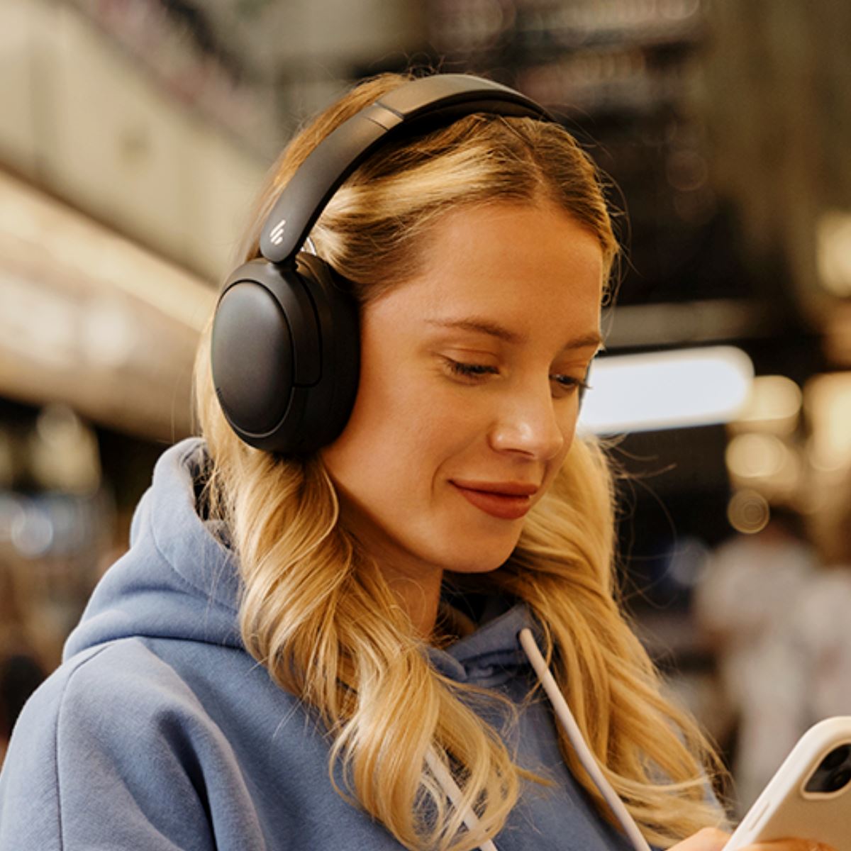 Edifier W800BT Pro Over-Ear Wireless Active Noise Cancelling Headphones - K&B Audio