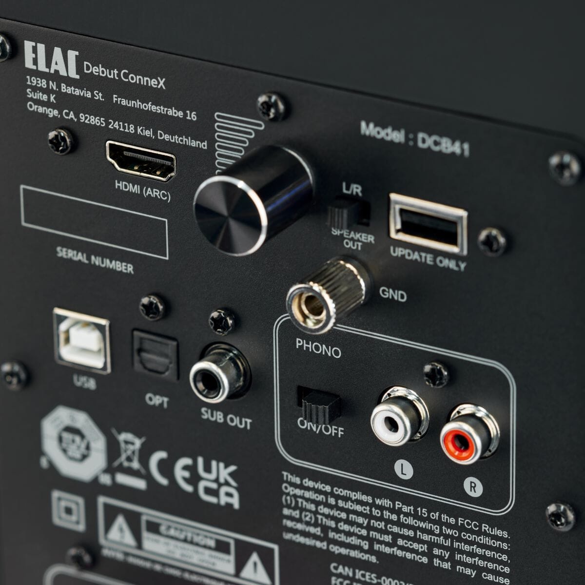 Elac Debut ConneX DCB41 4.5" Active Bookshelf Speakers (Pair) - K&B Audio