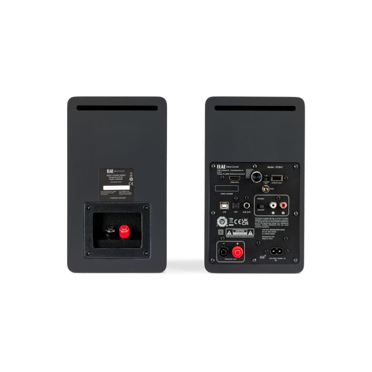 Elac Debut ConneX DCB41 4.5" Active Bookshelf Speakers (Pair) - K&B Audio