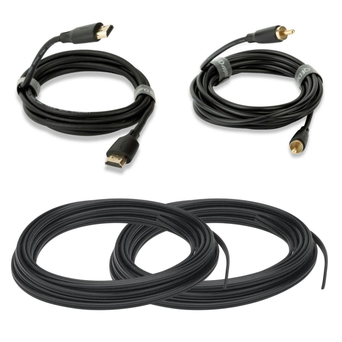 Flex Audio 7.1 Home Cinema Wiring Kit inc. Speaker, HDMI & Subwoofer Cables - K&B Audio