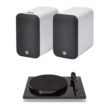 Goldring GR3 Turntable + Q Acoustics M20 Active Bluetooth Speakers - K&B Audio