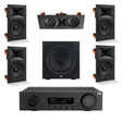 JBL MA310 + Stage 280W 5.1 8" In Wall Surround Sound System with 12" Subwoofer - K&B Audio