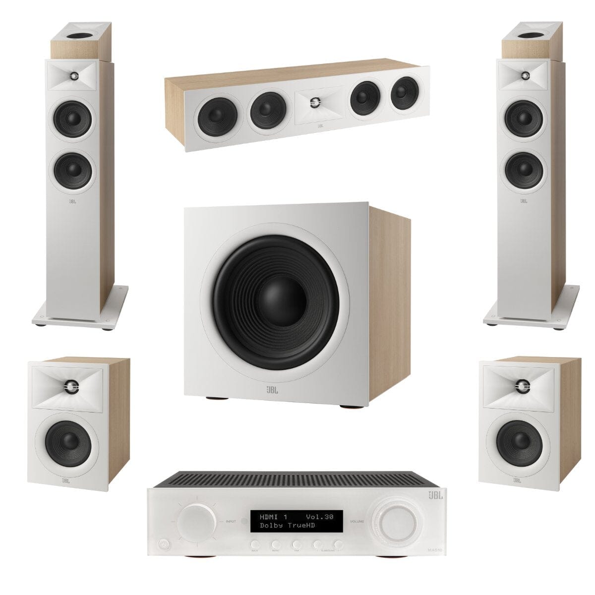 JBL MA710 5.1.2 Dolby Atmos Surround Sound System - K&B Audio