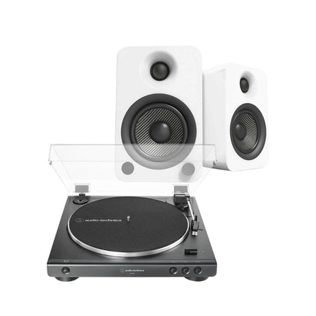 Audio-Technica LP60X Turntable + Kanto YU6 Active Bluetooth Speakers - K&B Audio