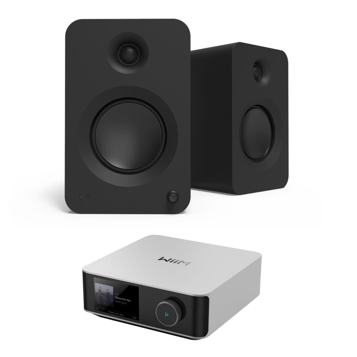 Kanto REN 200W Active Bookshelf Speakers + WiiM Ultra Music Streamer Streamer Bundles Kanto / WiiM Black Silver