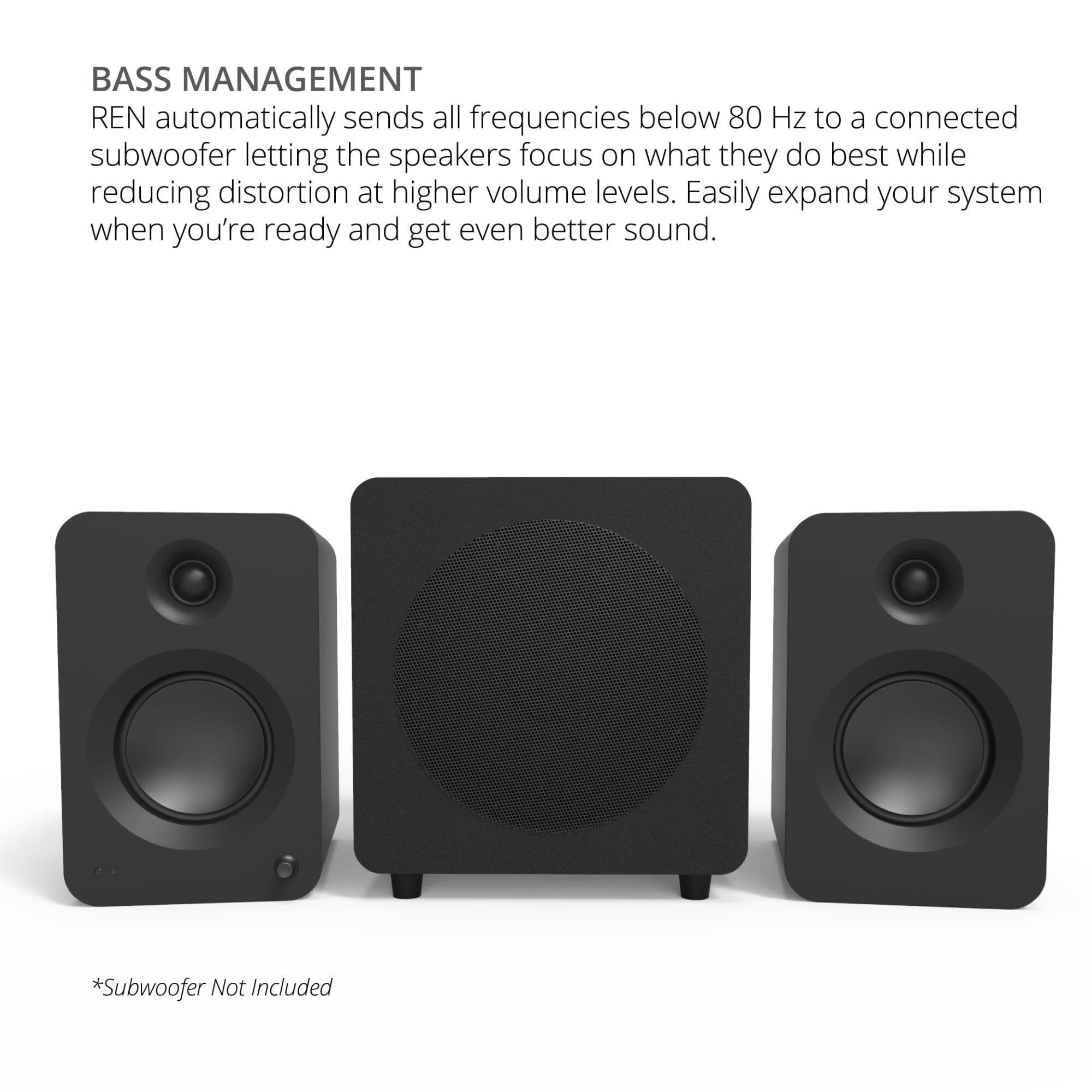 Kanto REN 200W Active Bookshelf Speakers with HDMI & Bluetooth - K&B Audio