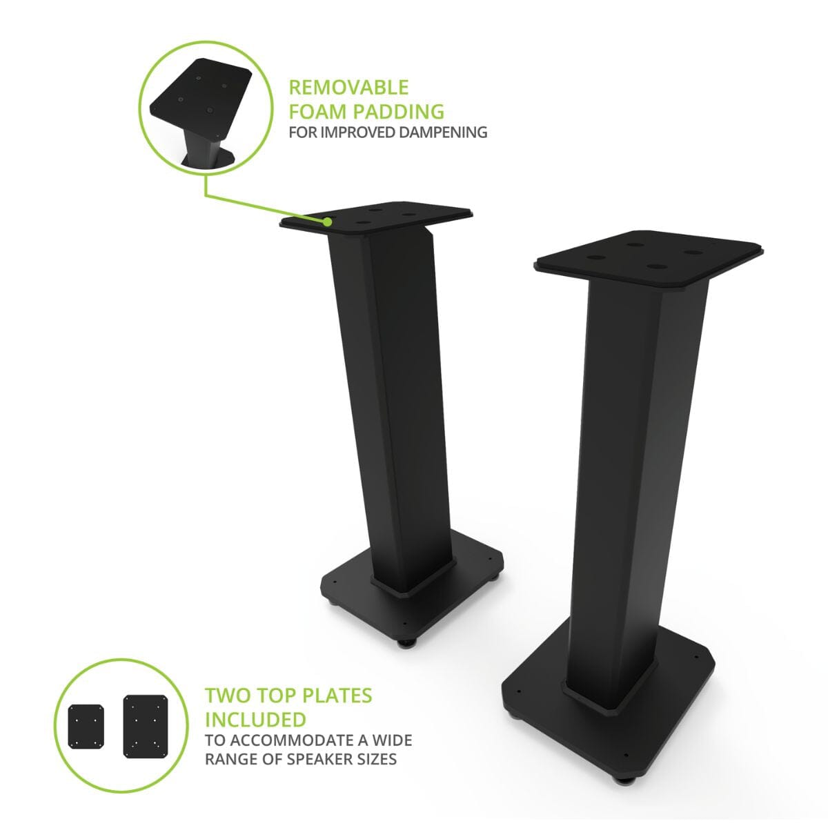 Kanto SX26 Speaker Stands - 26" (Pair) Speaker Brackets & Stands Kanto Audio