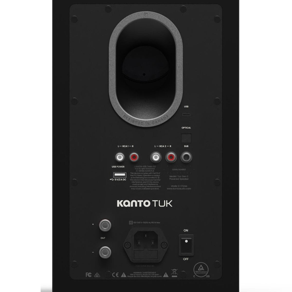 Kanto TUK G2 Active Bookshelf Speakers with Bluetooth (Pair) Active Speakers Kanto Audio