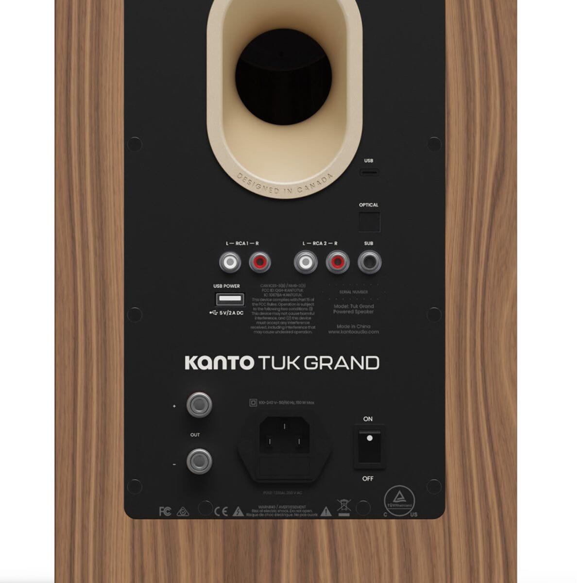 Kanto TUK Grand G2 Active Bookshelf Speakers with Bluetooth (Pair) Active Speakers Kanto Audio