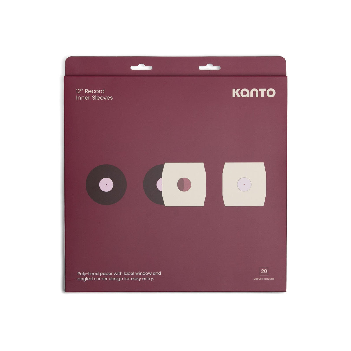 Kanto Vinyl Record Inner Sleeves - Pack of 20 Vinyl Accessories Kanto Audio