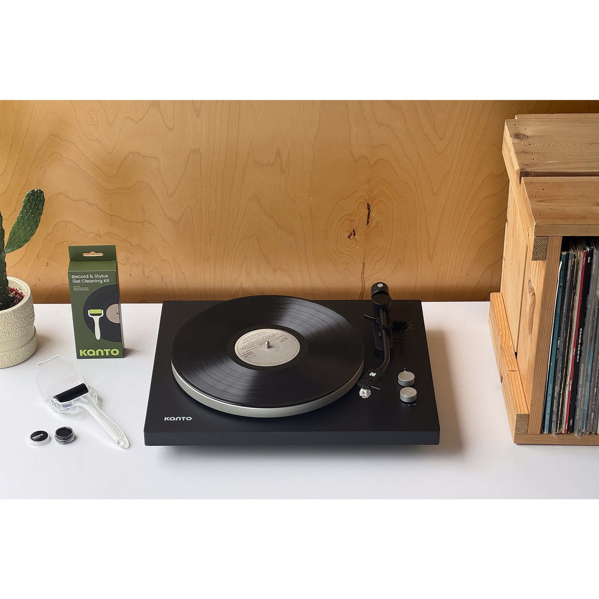 Kanto Vinyl Record Roller + Turntable Stylus Gel Cleaning Kit Vinyl Accessories Kanto Audio