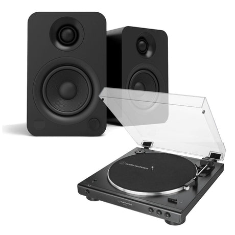 Kanto YU Active Bookshelf Speakers + Audio-Technica LP60X Turntable Turntable Bundles Kanto Audio Bluetooth (LP60XBT) 